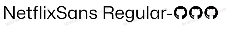 NetflixSans Regular字体转换